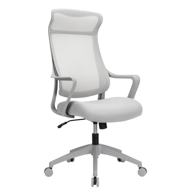 Realspace® Lenzer Mesh HighBack Task Office Chair, Gray, BIFMA