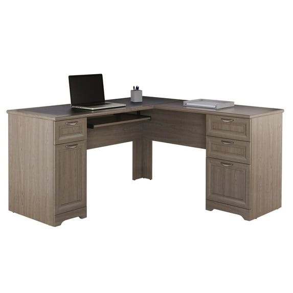 Realspace Magellan Collection L-Shaped Desk, Gray