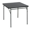 thumbnail image 1 of Realspace® Molded Plastic Top Folding Card Table, Black, 1 of 2