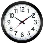 Realspace  Quartz Wall Clock, 14, Black