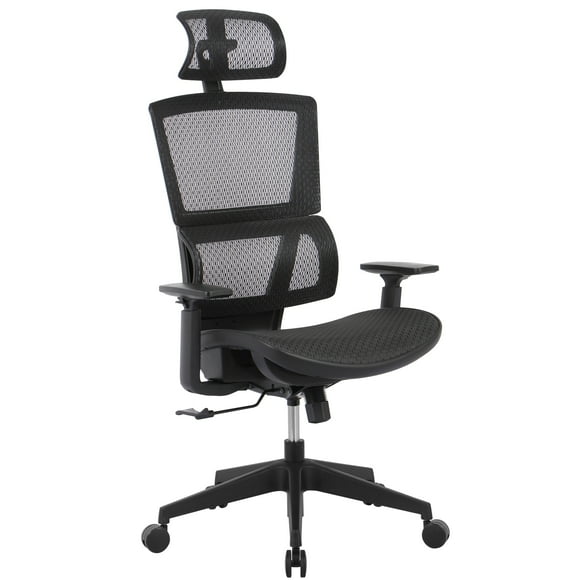 Realspace Radano Mesh High-Back Executive Office Chair, Black, BIFMA Compliant