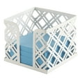 thumbnail image 1 of Realspace® Streya Cut-Metal Memo Holder, 3"H x 3-3/4"W x 3-3/4"D, White, 1 of 2