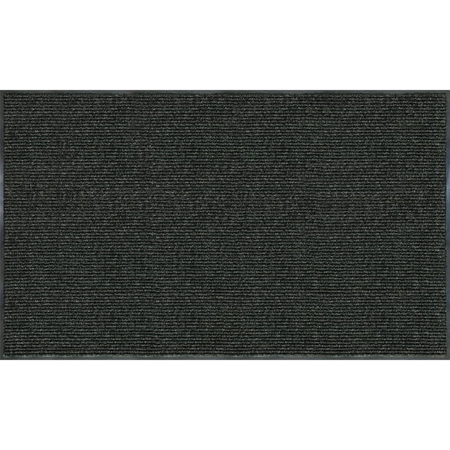 Realspace® Tough Rib Floor Mat, 3' x 5', Charcoal