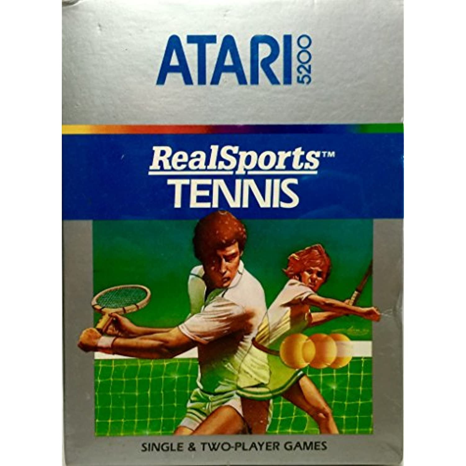 NEW REALSPORTS TENNIS GAME FACTORY SEALED W/DAMAGED BOX FOR ATARI 2600 USA  #G65