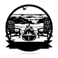 thumbnail image 1 of Realsteel's Personalized Campfire Metal Monogram Sign - Custom Outdoor Decor (BEACH-B-24), 1 of 12