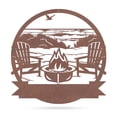 thumbnail image 1 of Realsteel's Personalized Campfire Metal Monogram Sign - Custom Outdoor Decor (BEACH-Rust-24), 1 of 12