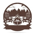thumbnail image 1 of Realsteel's Personalized Campfire Metal Monogram Sign - Custom Outdoor Decor (FOREST-PV-18), 1 of 12
