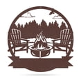 thumbnail image 1 of Realsteel's Personalized Campfire Metal Monogram Sign - Custom Outdoor Decor (FOREST-PV-36), 1 of 12