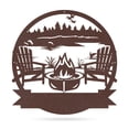thumbnail image 1 of Realsteel's Personalized Campfire Metal Monogram Sign - Custom Outdoor Decor (LAKE-PV-24), 1 of 12