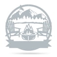 thumbnail image 1 of Realsteel's Personalized Campfire Metal Monogram Sign - Custom Outdoor Decor (MOUNTAIN-TS-18), 1 of 12