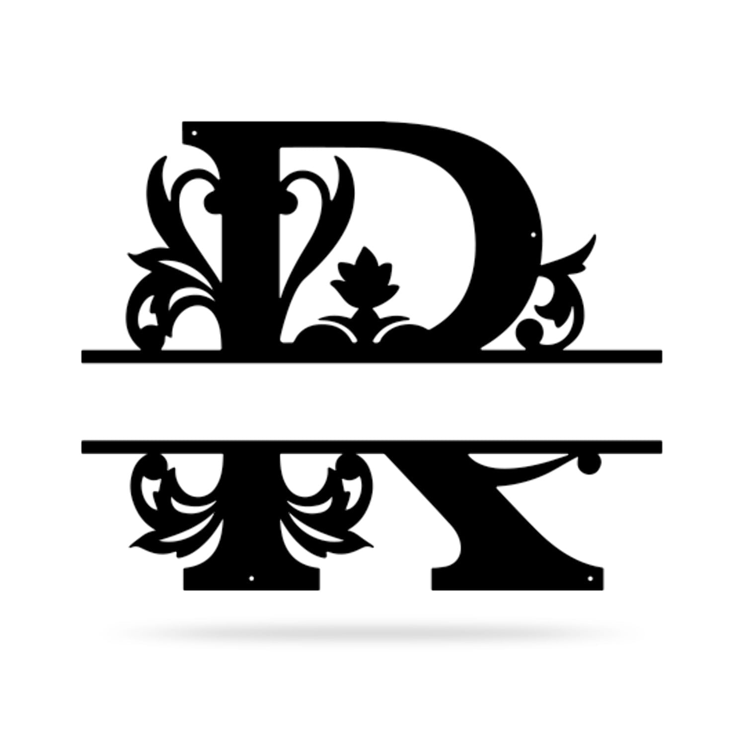 Realsteel's Personalized Split Letter Monogram - Custom Metal Name Wall ...