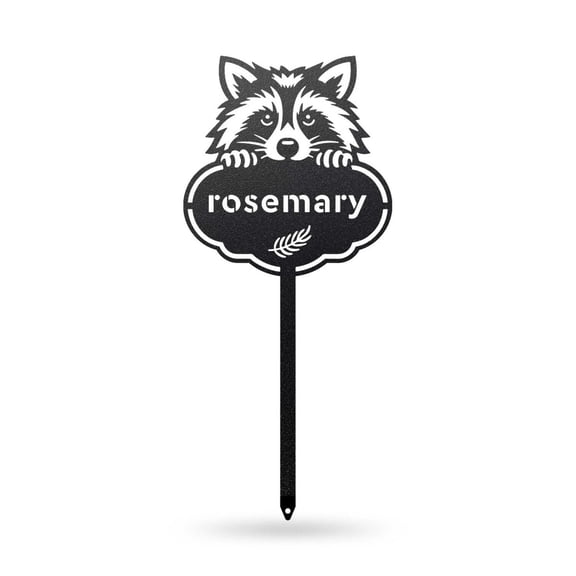 RealSteel Rocky the Raccoon Seed Plant Markers - Rosemary - 6x13