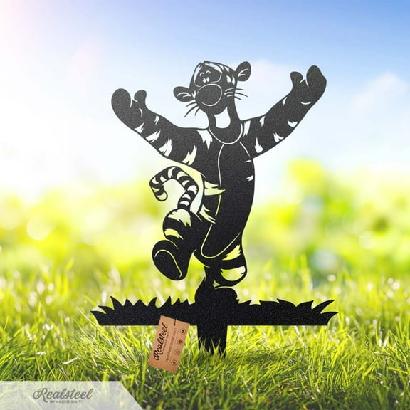 Realsteel's Winnie the Pooh & Friends Garden Stakes – Set 2 |Metal Yard Decor