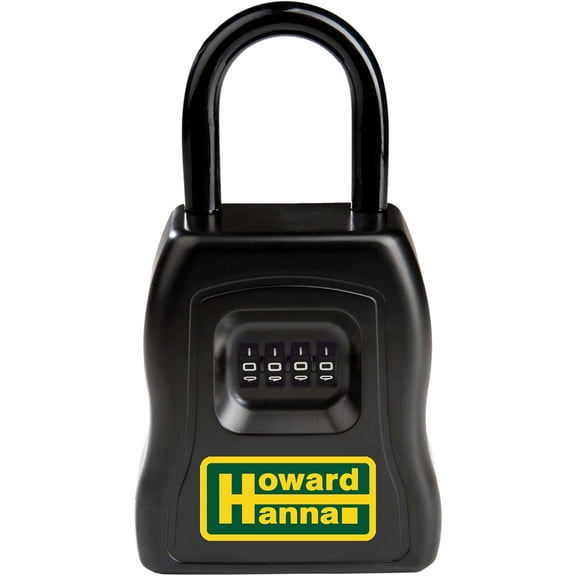 Realtor Branded Large and Heavy Duty Key Storage Lock Box with Set Your Own Combination (Howard Hanna)