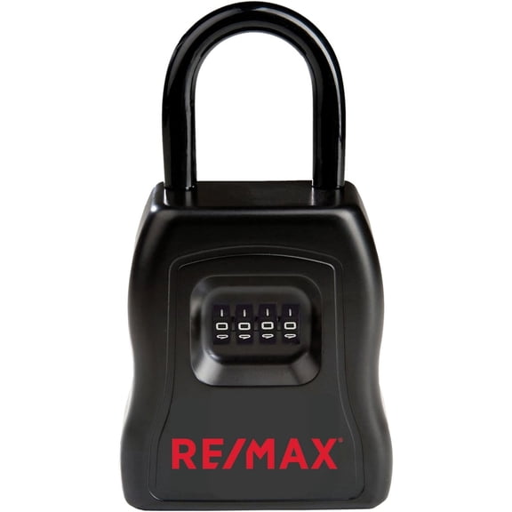 Realtor Branded Large and Heavy Duty Key Storage Lock Box with Set Your Own Combination (Remax)