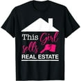 thumbnail image 1 of Realtor Fan Women Real Estate This Girl Sells Real Estate T-Shirt, 1 of 4