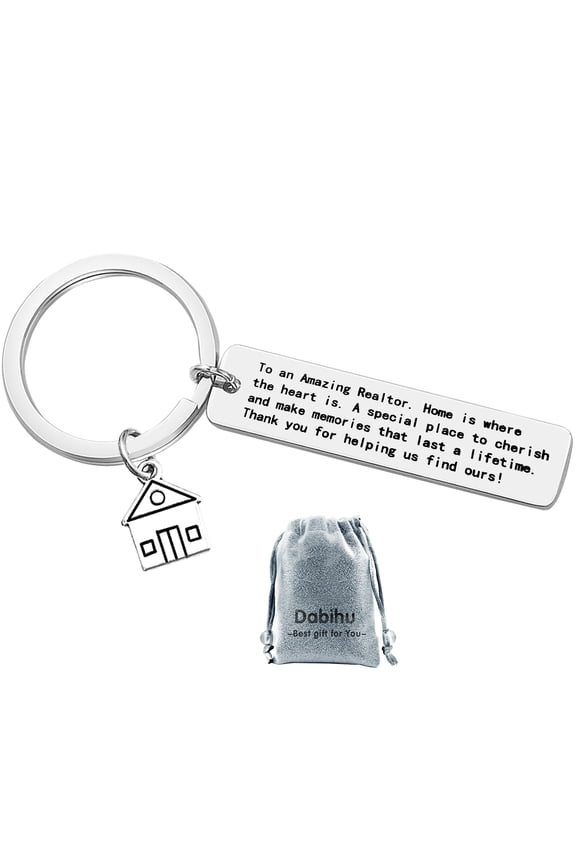 Realtor Gift Keychain Amazing Realtor Keychain Realtor Closing Jewelry Housewarming Gift First Home New Home Keyring Thank You Gift for Real Estate Salesman Agent Christmas Valentines Day Gift