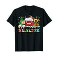 thumbnail image 1 of Realtor House Santa Reindeer Snowman Xmas Lights Christmas T-Shirt, 1 of 5
