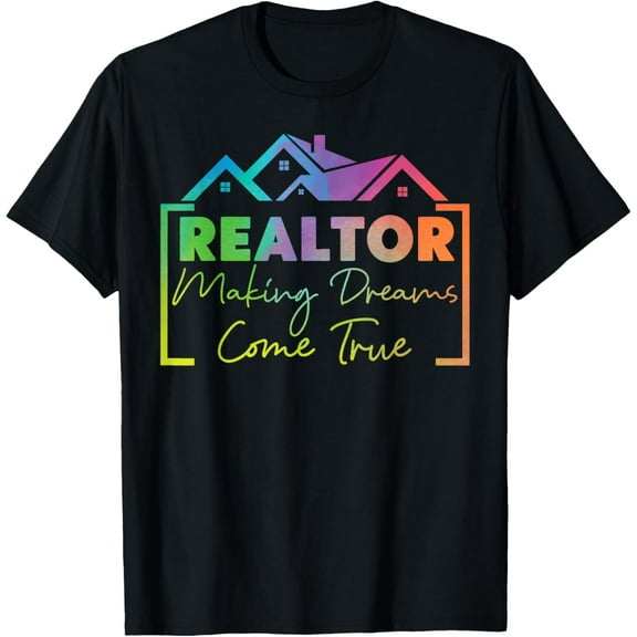 Realtor Making Dreams Come True Watercolor T-Shirt
