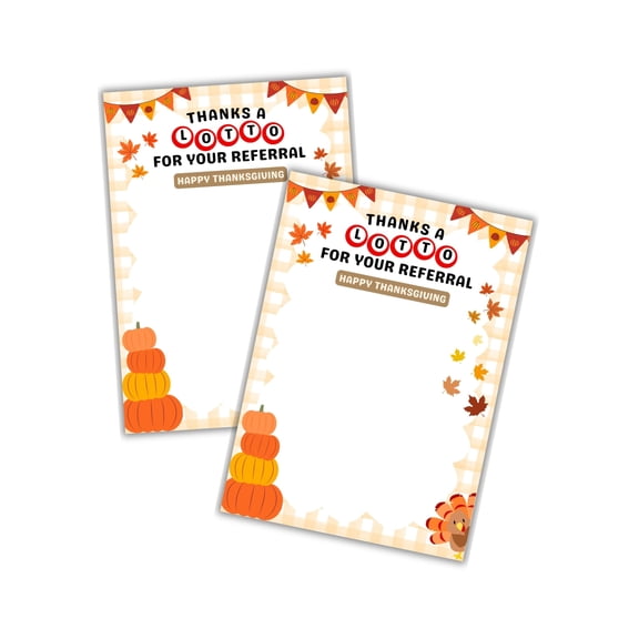 Realtor Marketing Card Thanksgiving Lotto Referrals Lottery Scratch Off Business 30pk 5x7 Pop By Fall Ticket Holder Client Appreciation Real Estate