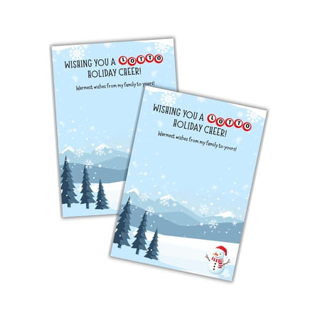Realtor Marketing Card Wishing You A Lotto Holiday Cheer Referrals Lottery Scratch Off Business 30pk 5x7 Pop By Christmas Ticket Holder Client Appreciation Real Estate