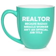 thumbnail image 1 of Realtor Real Estate Agent Broker Miracle Worker Job Title Funny Ceramic Coffee Mug Tea Cup Gift (16oz Teal), 1 of 1