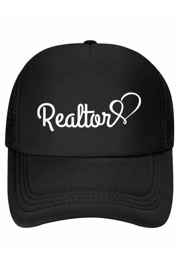 Realtor Real Estate Agent Heart House Rent Broker Gift Baseball Cap