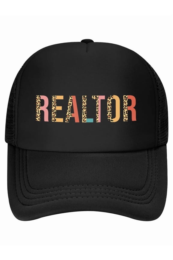 Realtor Real Estate Leopard Baseball Cap