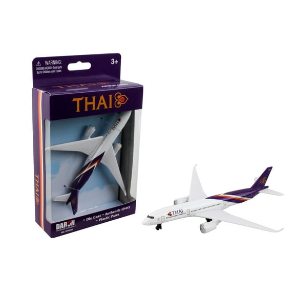 Single Plane Thai Airlines Die Cast Metal Toy Daron 24733