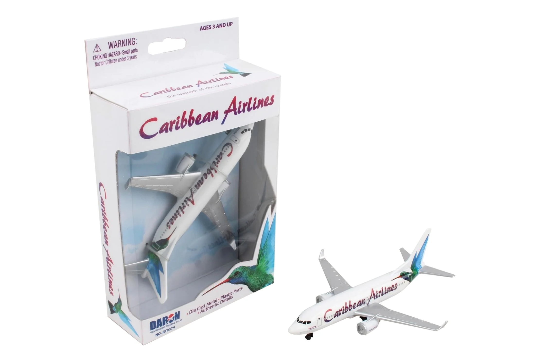 Airliner Airlines RT0374 Realtoy Caribbean Single Plane Model