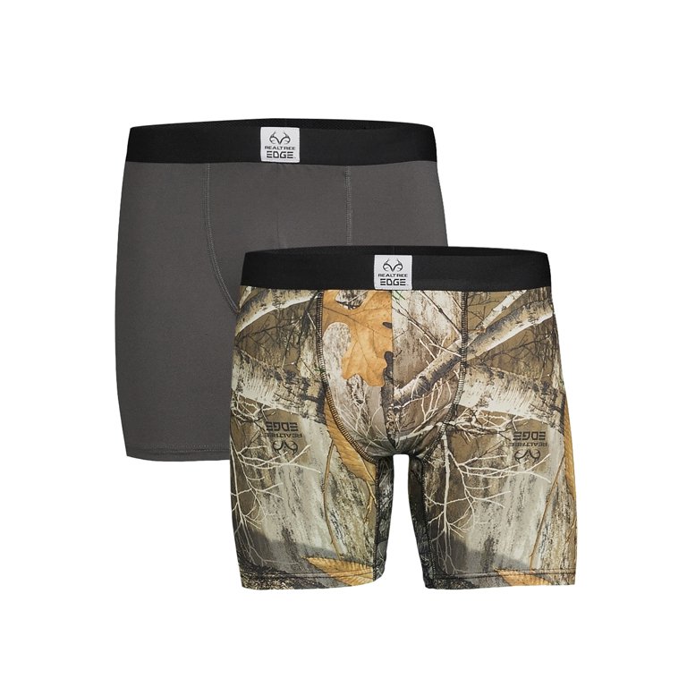 Realtree 2-Pack Adult Mens Performance Boxer Briefs, Sizes S-XL
