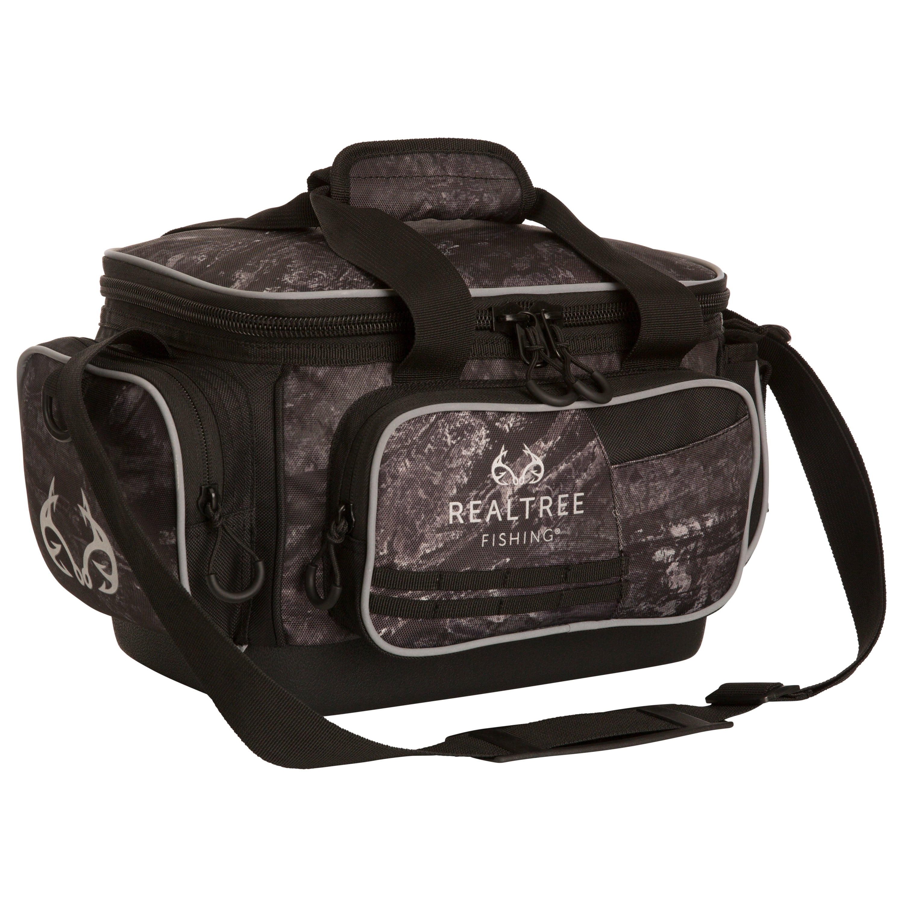 Realtree Fishing Tackle Bag with 3 Utility Boxes, Medium