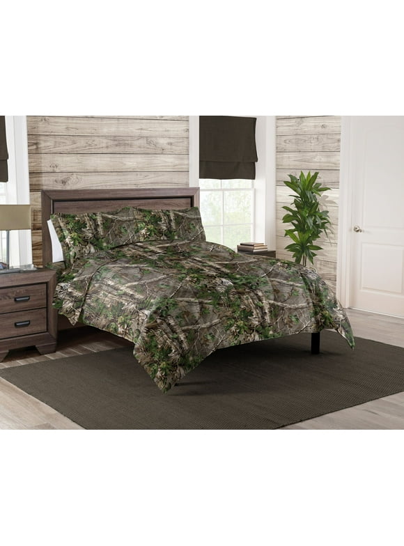Realtree 5-Piece Full Bed in Bag Set, Xtra Green Camo