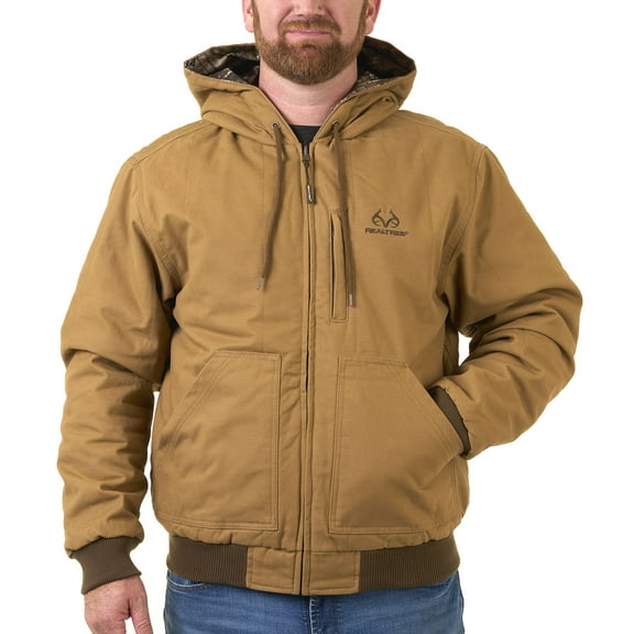 Realtree APX Men's Reversible Work to Hunt Jacket, Bomber, Sizes S-3XL