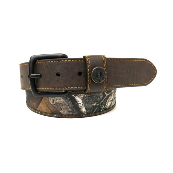 Realtree APX Men's Stretch Shot Shell Belt Brown Size S/M