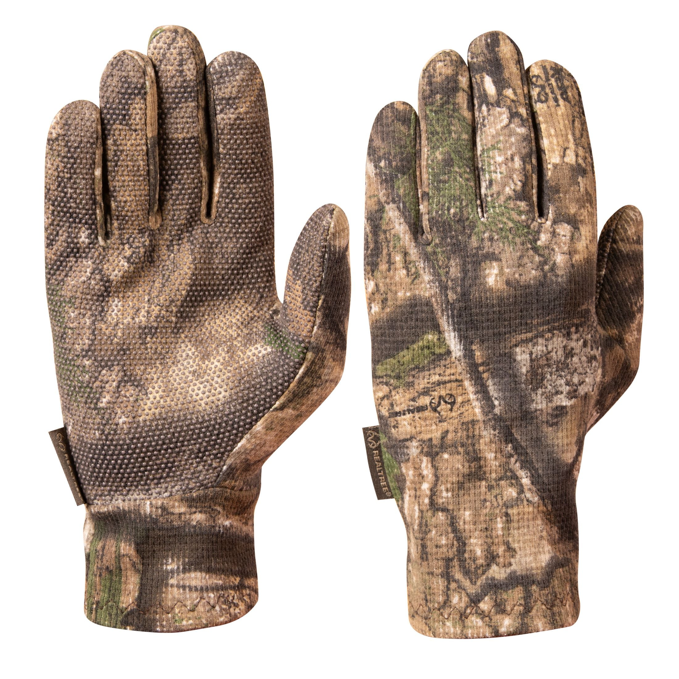 Realtree APX Men's Thermal Stretch Hunting Gloves, Size M