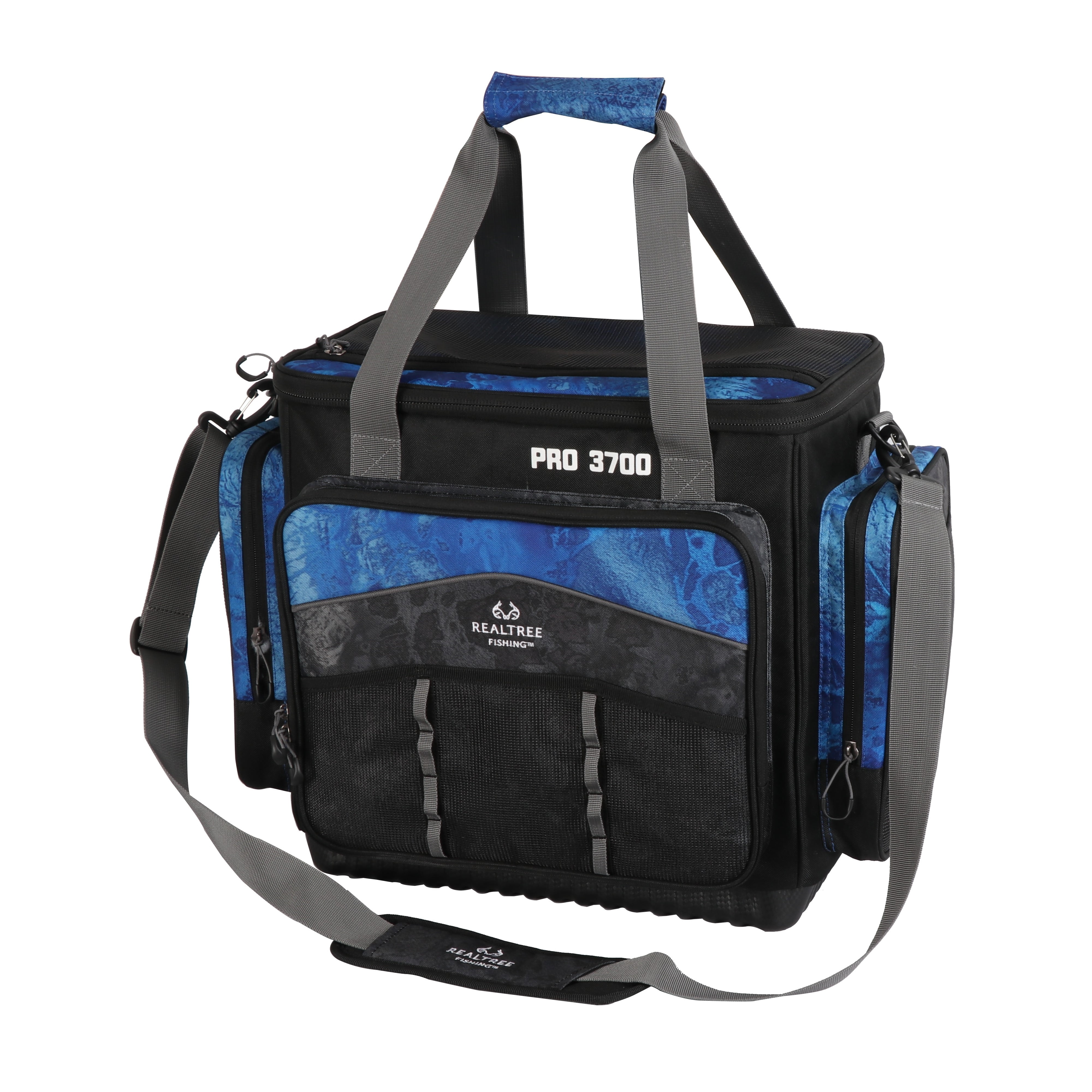 Realtree Adult 3700 Tournament Soft Sided Fishing Tackle Bag, Blue