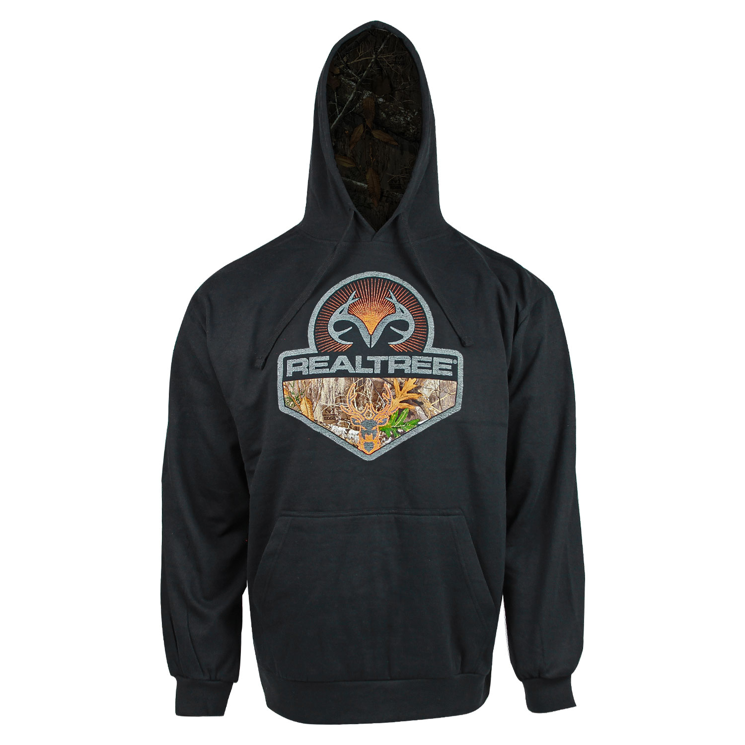 Realtree Antler Jersey Fleece Hoodie (L) Black/RTE