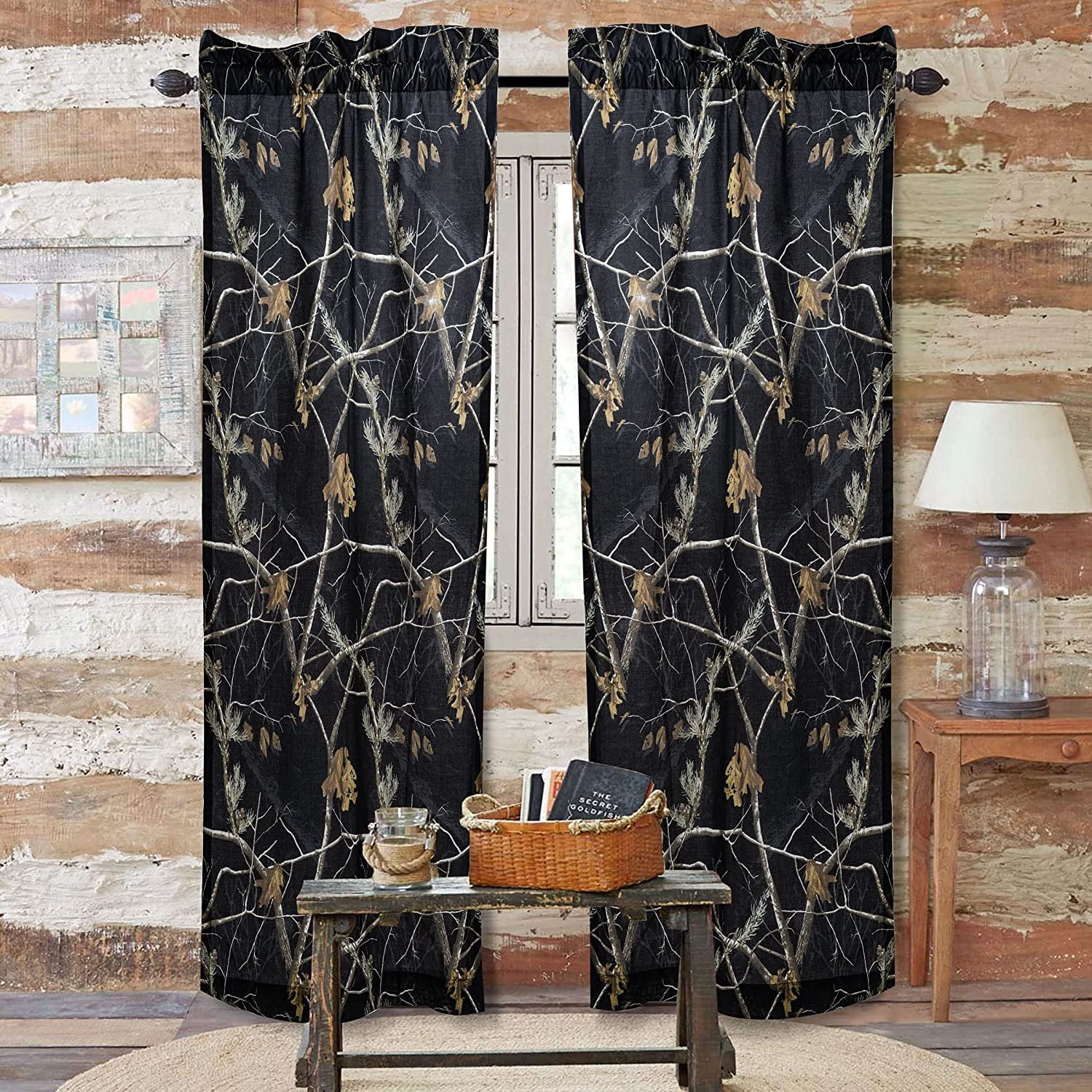 Realtree Camo Rod Pocket Curtains, 42” x 87” (4 Panels) - Walmart.com