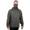 thumbnail image 1 of Realtree Arrowood Charcoal Men Performance Pullover Hoodie with Neck Gaiter 3XL, 1 of 4