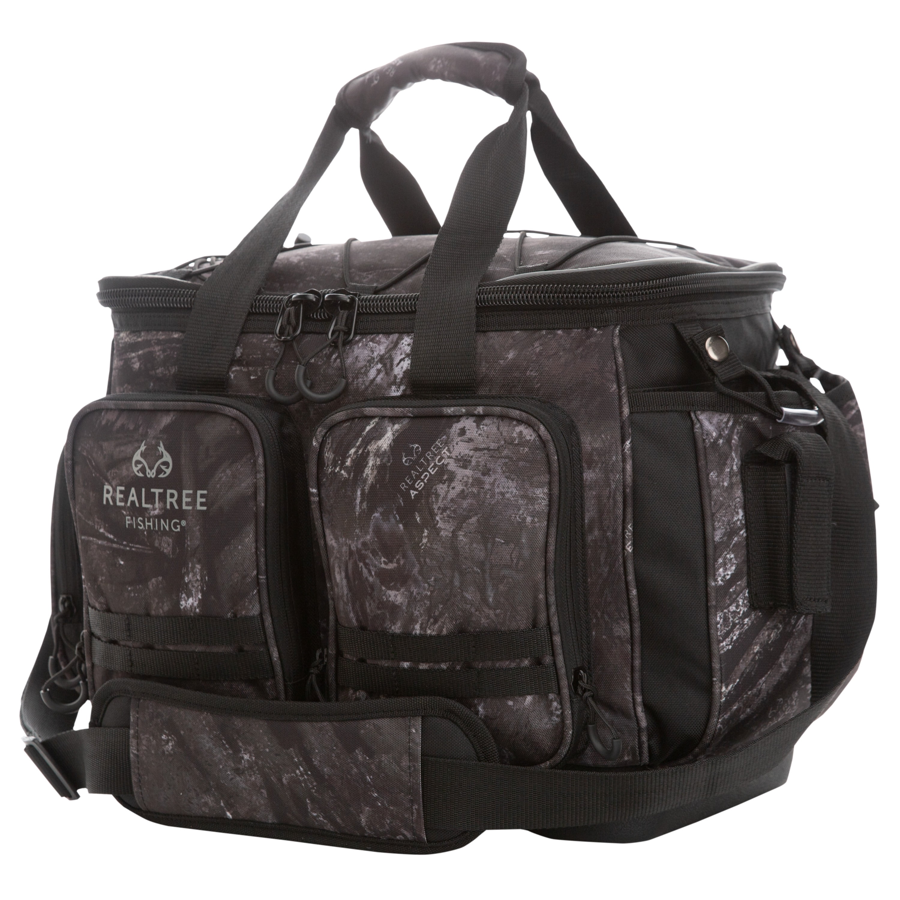 Realtree Aspect Large Tackle Bag 36 L Gray Camo, Unisex, Fishing Tackle