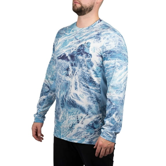 Realtree Aspect Sky Men's Long Sleeve Performance Fishing Tee