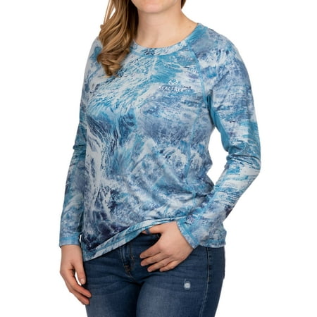 Realtree Aspect Sky Women's Long Sleeve Reversible Performance Fishing Tee Shirt