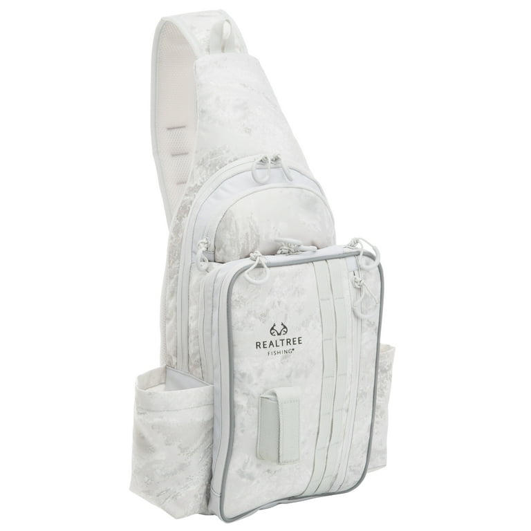 Realtree Aspect Tackle Sling Pack 22 Ltr Whiteout Camo, Unisex, Fishing  Tackle Bag, Polyester