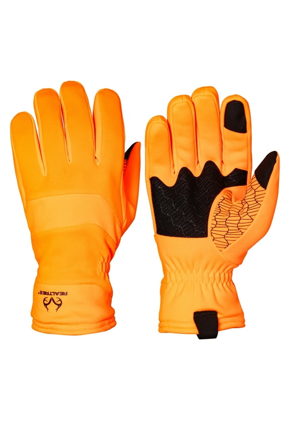 Blaze Orange Men's Sherpa Lined Hunting Gloves