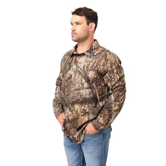Realtree Button Down Long Sleeve Men's ing Hunting Shirt | APX Camo