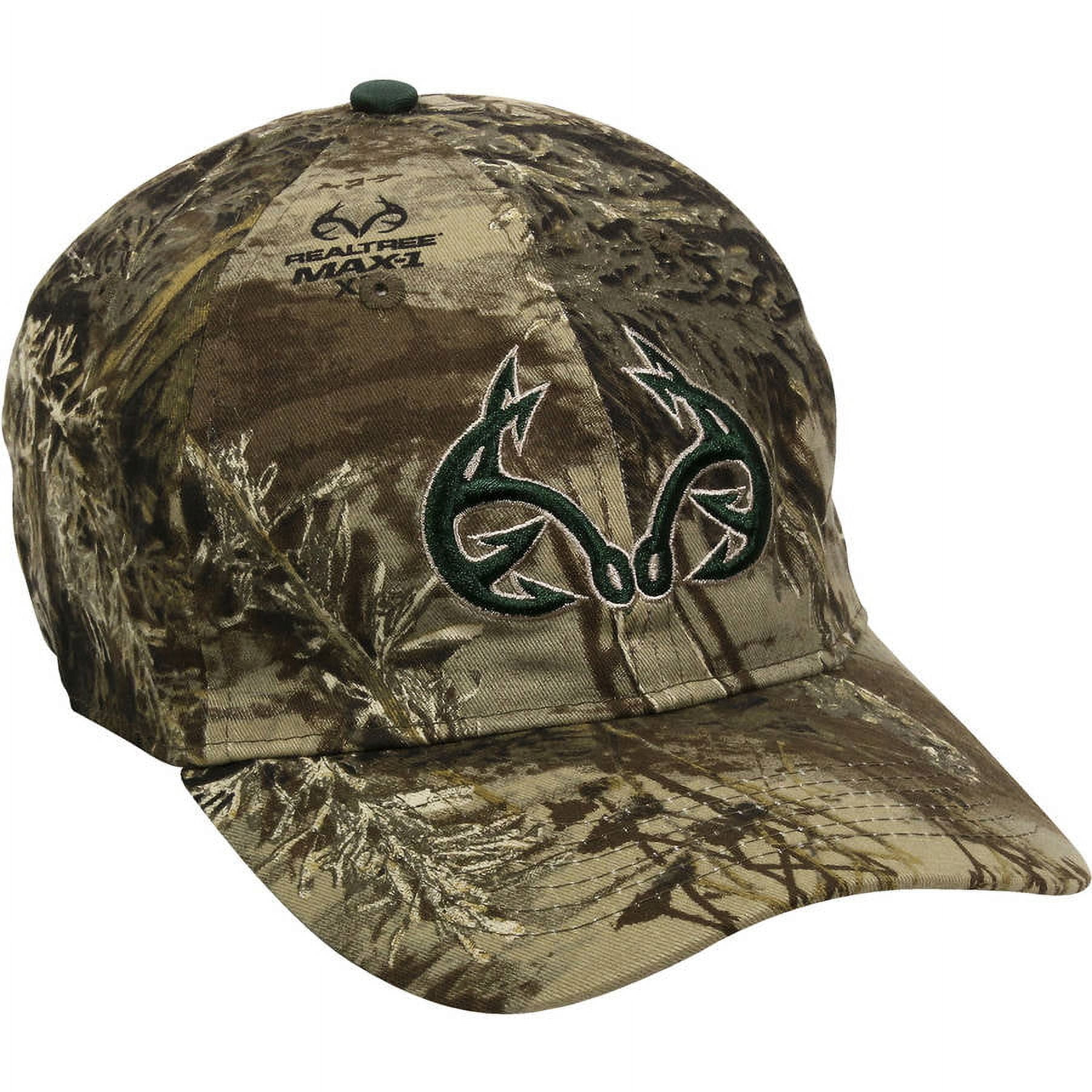 Realtree Max 1 Camo Fishing Cap - Stretch Fit Design - Walmart.com
