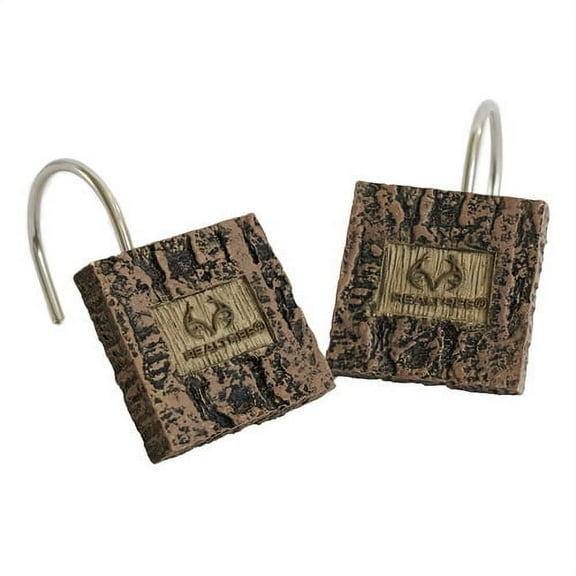 Realtree Camo Bedding Xtra Shower Curtain Hook (Set of 12)