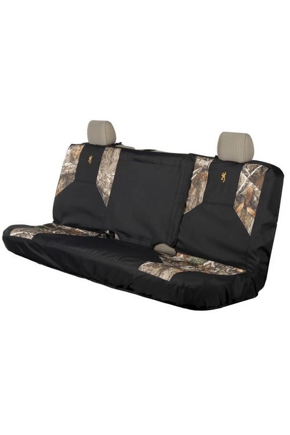 Camo, Polyester, Water-Resistant, Browning Logo, Bench Seat Covers