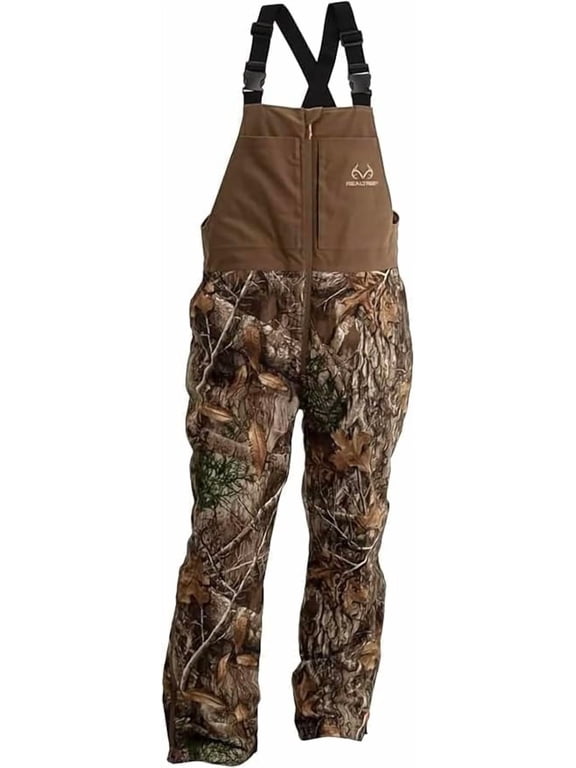 Men's EDGE Camo Hunting Insulated Water-Resistant Mid-weight Bibs Size XL